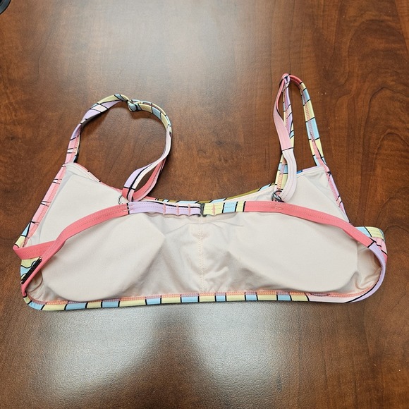 Billabong Surfadelic Bralette Bikini Set Multi-Color Retro Vibrant Size S - Picture 3 of 16